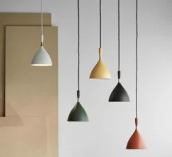 Suspension, Dokka, jaune, Ø16,5cm, H24,5cm - Northern