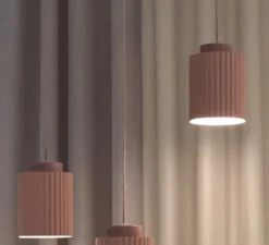 Suspension, Donna 18, rose, Ø18cm, H25cm - PHOLC