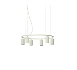 Suspension, Donna Circle 60, beige lin, Ø60cm, H15cm - Pholc