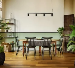 Suspension, Donna Line 120, noir, L120cm, H15cm - Pholc