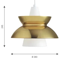 Suspension, Doo Wop, laiton, Ø28,3cm, H24,5cm - Louis Poulsen