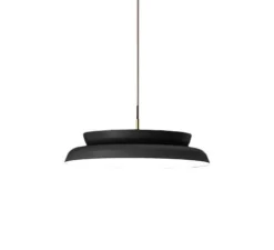 Suspension, Doppio Zero L, noir, LED, dim, 2700K, 5476 lm, Ø60cm, H16cm - Lumen Center Italia