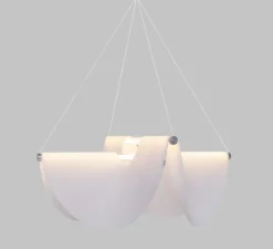 Suspension, Drape Light 78, blanc, LED, dim, 2740K, 2150 lm, Ø78cm, H91cm - Moooi