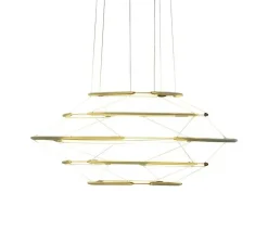 Suspension, Drop 5, or satiné, LED, dim, 1-10V, 2700K, 3350 lm, Ø70cm, H33cm - Nemo Lighting