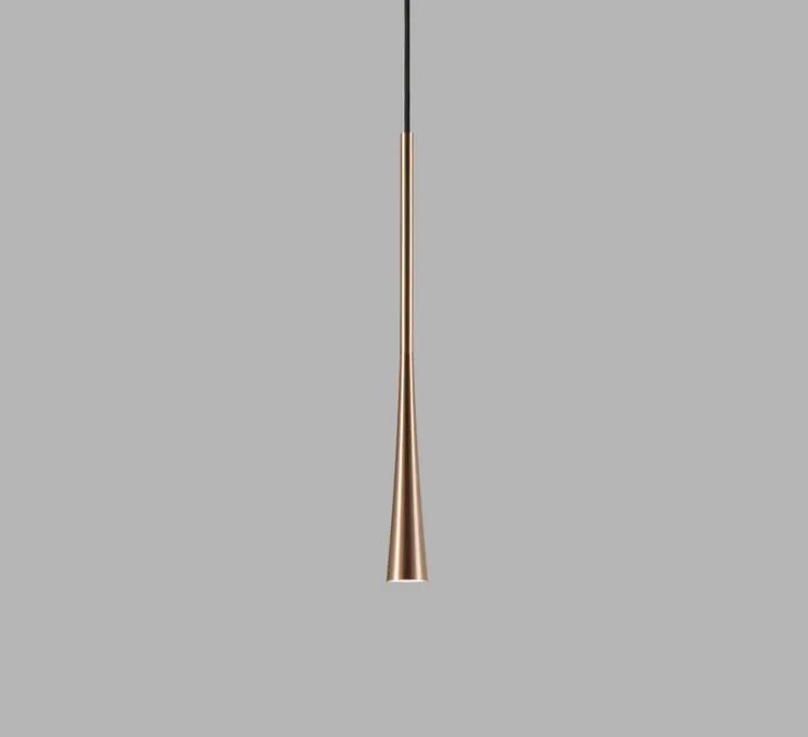 Suspension, Drop S2, rose doré, LED, 2700K, 200lm, Ø7cm, H90cm - Light Point