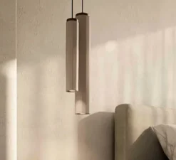 Suspension, Dune 299.01.OSC, laiton bruni et céramique, Ø8cm, H41,5cm-Il Fanale