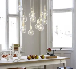 Suspension, E27, blanc, LED, H23cm, Ø12,5cm - Muuto