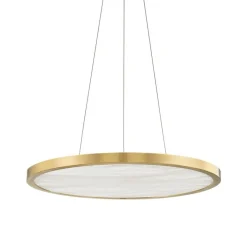 Suspension, Eastport, laiton, LED, dim, 2700K, 950 lm, Ø61cm, H5cm - Hudson Valley Lighting