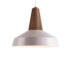 Suspension, Eikon Circus, noyer et rose pâle, Ø40cm, H35cm - Schneid