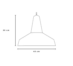 Suspension, Eikon Circus, noyer et rose pâle, Ø40cm, H35cm - Schneid