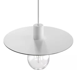 Suspension, Eiva Elegant, blanc, IP65, Ø40cm, H7,5cm - Creative Cables