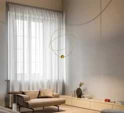 Suspension, Elara large, or, LED, 3000K, 845 lm, Ø80cm, H83,8cm - Lodes