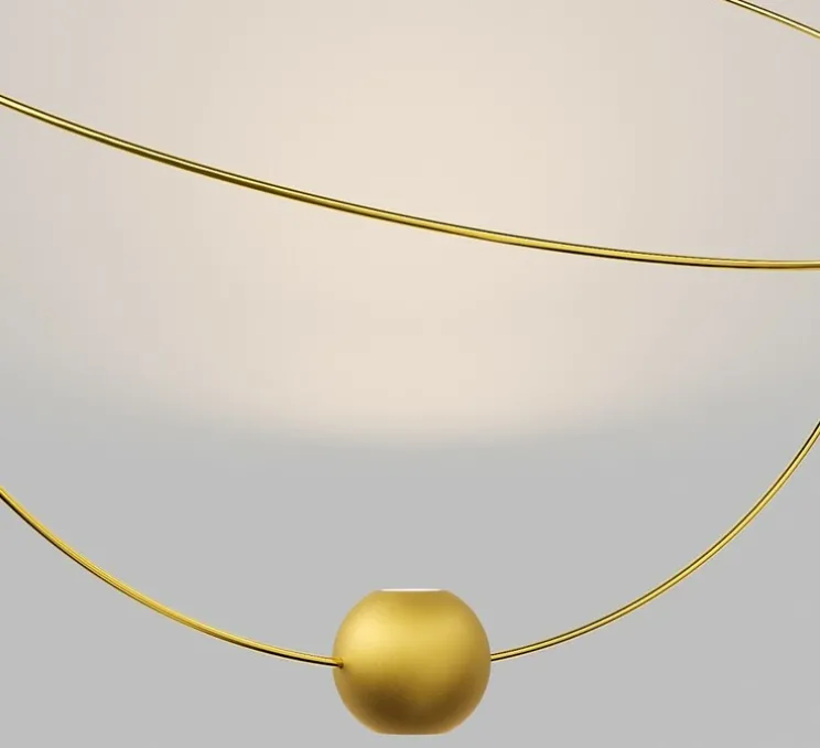 Suspension, Elara large, or, LED, 3000K, 845 lm, Ø80cm, H83,8cm - Lodes