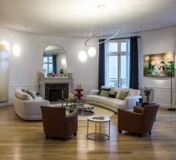 Suspension, Ellisse major, blanc, LED, uplight, 2700k, 7800lm, L135cm, P70cm - Nemo lighting