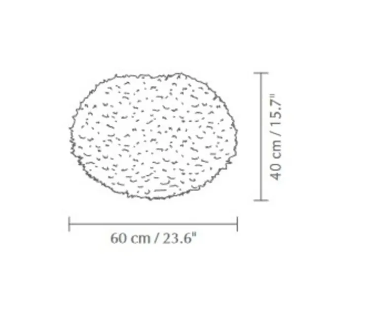 Suspension, Eos large, gris clair , Ø60cm, H40cm - Umage