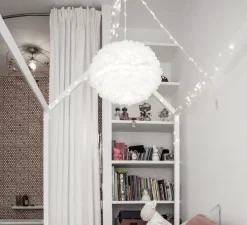 Suspension, Eos M, blanc, câble noir, H30cm, Ø45cm - Umage