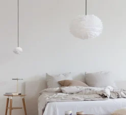 Suspension, Eos M, blanc, câble noir, H30cm, Ø45cm - Umage