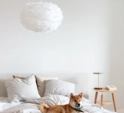 Suspension, Eos M, blanc, câble blanc, Ø45cm, H30cm - Umage