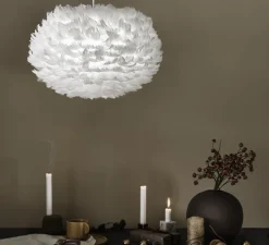 Suspension, Eos M, blanc, câble blanc, Ø45cm, H30cm - Umage