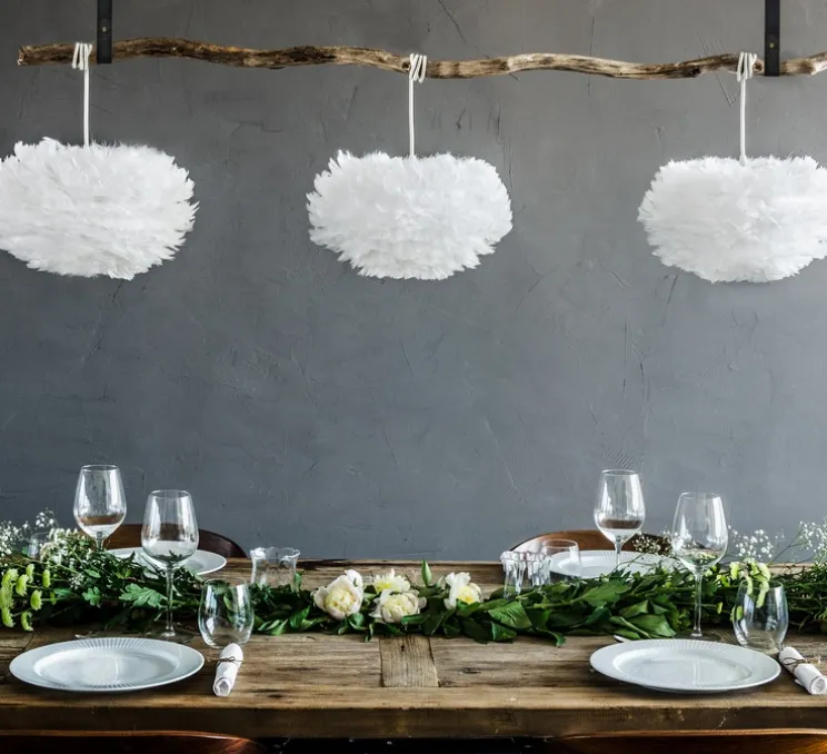 Suspension, Eos mini blanc avec câble Cord Set blanc , blanc, Ø20cm, H35cm - Umage