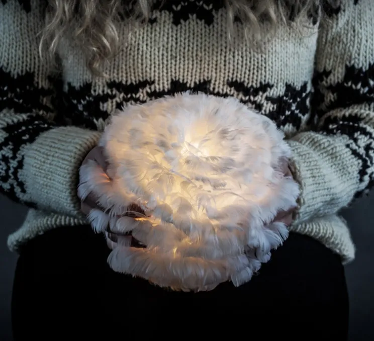 Suspension, Eos mini blanc avec câble Cord Set blanc , blanc, Ø20cm, H35cm - Umage