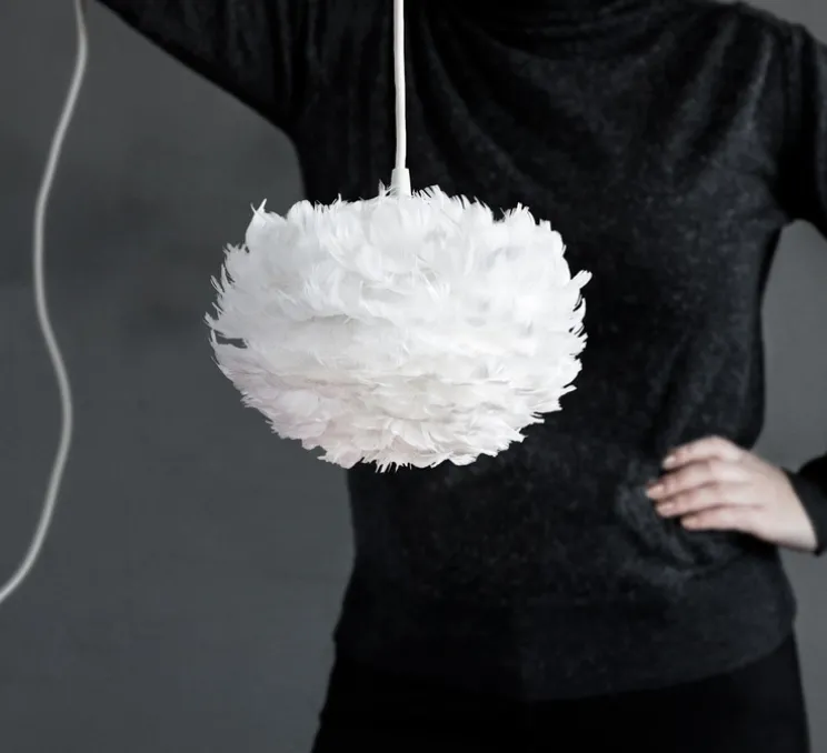 Suspension, Eos mini blanc avec câble Cord Set blanc , blanc, Ø20cm, H35cm - Umage