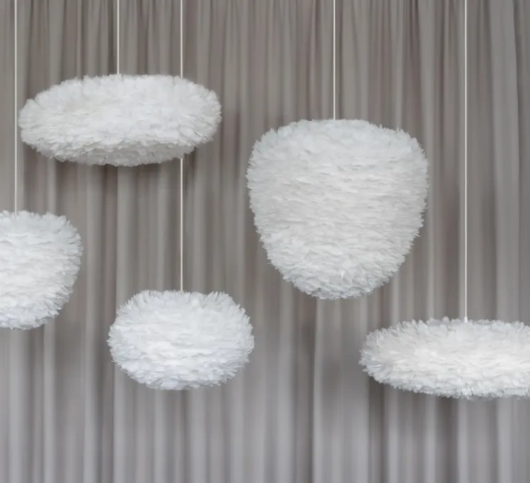 Suspension, Eos mini blanc avec câble Cord Set blanc , blanc, Ø20cm, H35cm - Umage