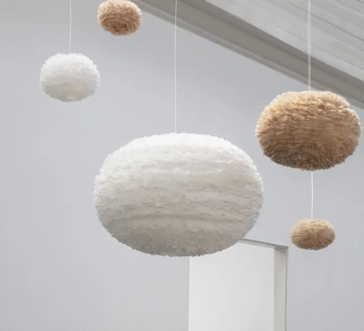 Suspension, Eos mini blanc avec câble Cord Set blanc , blanc, Ø20cm, H35cm - Umage