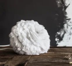 Suspension, Eos mini blanc avec câble Rosette blanc, blanc, Ø35cm, H30cm - Umage