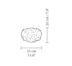 Suspension, Eos mini, bleu clair, Ø35cm, H20cm - Umage