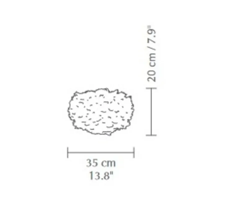 Suspension, Eos mini, gris clair , Ø35cm, H20cm - Umage
