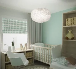 Suspension, Eos XL, blanc, plumes d'oie, Ø75cm, H45cm - Umage