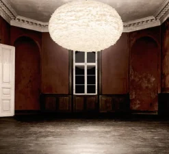 Suspension, Eos XXL, plumes, blanc, H70cm, Ø110cm - UMAGE