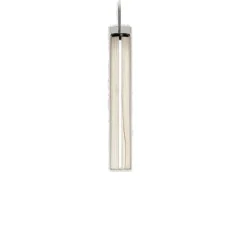 Suspension, Estela Vertical, blanc ivoire, LED, dim, 2700K, 980 lm, Ø7cm, H44cm - LZF