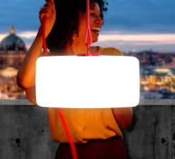 Suspension et lampe à planter, Thierry le Swinger, rouge, LED, Ø40,5cm, H20,5cm - Fatboy