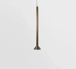 Suspension, Extruded Suspended 46 900 1x, bronze, LED, dim, 2700K, 667 lm, Ø17cm, H102,4cm - Modular