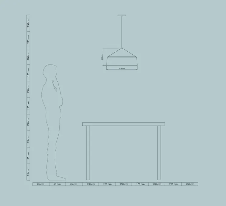 Suspension, Ezaro, burgundy, IP44, Ø40cm, H22,5cm - Easy Light by Carpyen