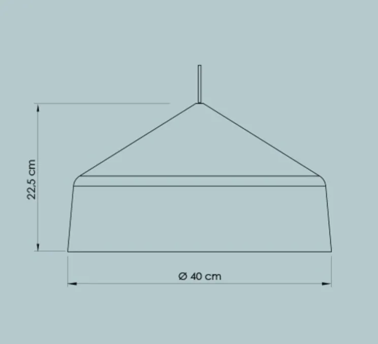 Suspension, Ezaro, burgundy, IP44, Ø40cm, H22,5cm - Easy Light by Carpyen