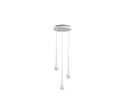 Suspension, Falling Sun Chandelier Three, blanc, LED, dim, 2700K, 850 lm, Ø24cm, H45cm - GRAU