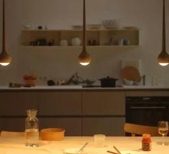 Suspension, Falling Sun In - Sunset Dimming Sun, orange, LED, dim, 2700K, 850 lm, Ø8cm, H45cm - Grau