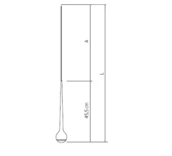 Suspension, Falling Sun In - Sunset Dimming Sun, blanc, LED, dim, 2700K, 850 lm, Ø8cm, H45cm - Grau