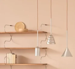 Suspension, Figura Arc, chrome, Ø10cm, H45cm - SCHNEID