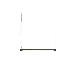 Suspension, Fine, noir, LED, dim, 2700K, 620 lm, L60cm, H1,8cm - Muuto