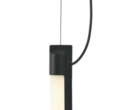 Suspension, Fine, noir, LED, dim, 2700K, 620 lm, L60cm, H1,8cm - Muuto
