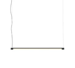 Suspension, Fine, noir, LED, dim, 2700K, 950 lm, L90cm, H1,8cm - Muuto