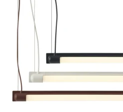 Suspension, Fine, noir, LED, dim, 2700K, 950 lm, L90cm, H1,8cm - Muuto