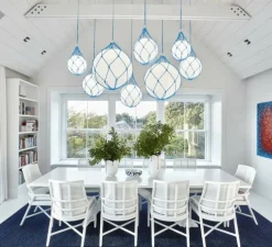 Suspension, Fisherman, bleu, Ø40cm, H40cm - Zero