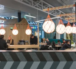 Suspension, Fisherman, orange, Ø40cm, H40cm - Zero