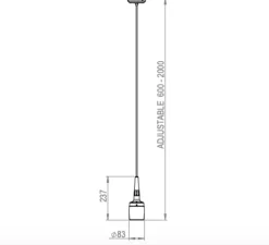 Suspension, Flagon, laiton, Ø8cm, H28cm - Bert Frank