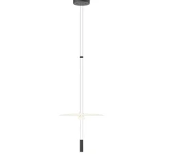 Suspension, Flamingo mini 1585, blanc et noir, LED, dim, 2700K, 726 lm, Ø45cm, H93cm - Vibia